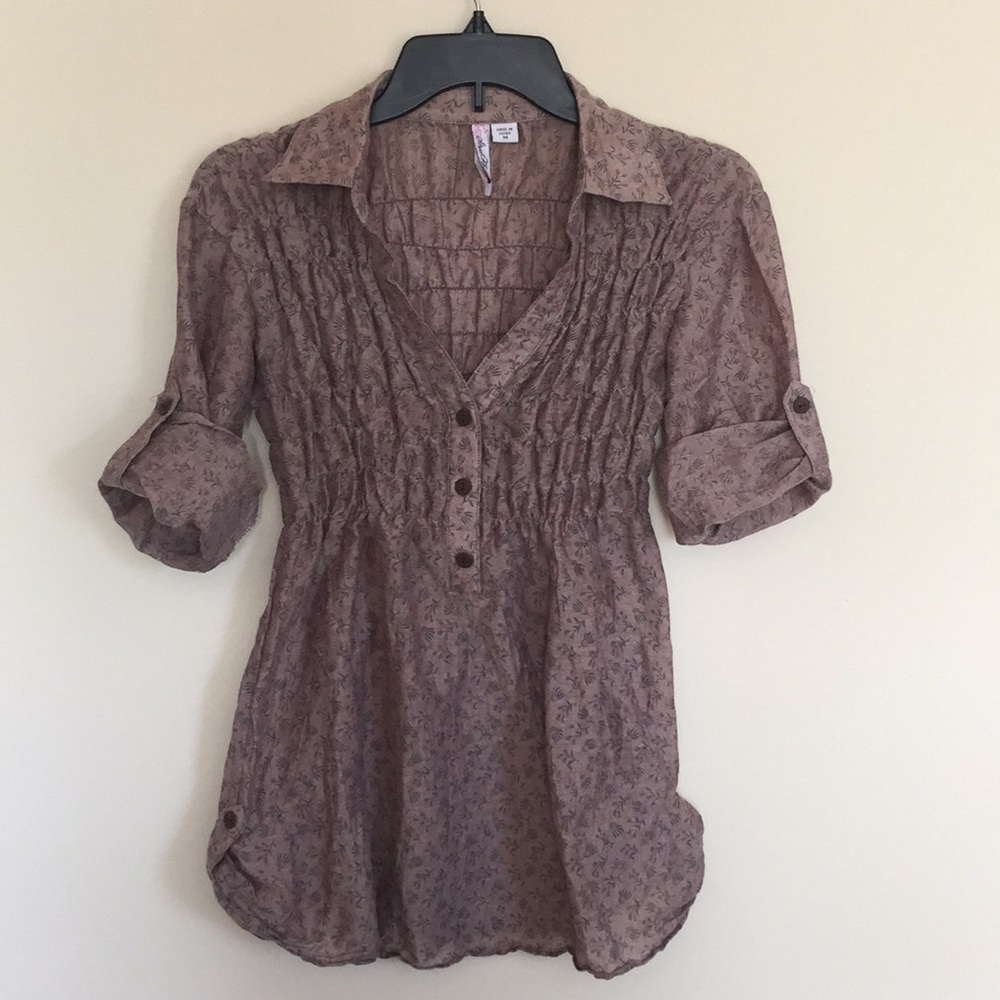 Bohemian floral blouse